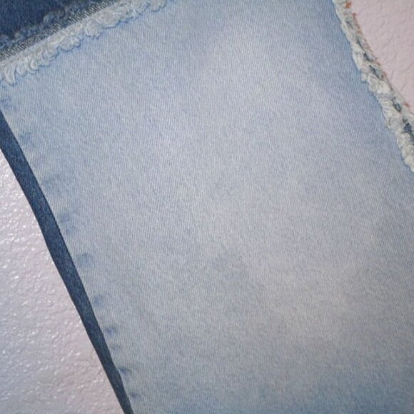 The Ragged Priest Patchwork Jeans Size 34 Bell Bottom Hippie Trip 90s Rave Y2K - Picture 5 of 10